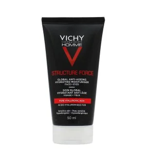 Vichy Homme Structure Force anti-age fugtighedscreme opstrammende anti-rynkecreme med hyaluronsyre til mænd