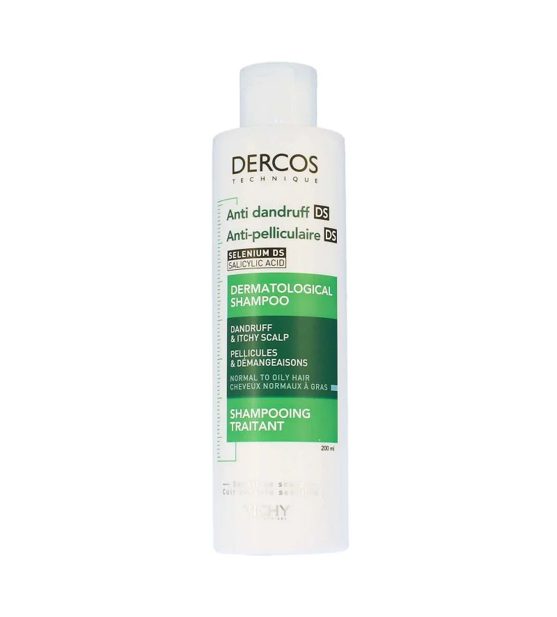 Dercos Anti-Dandruff shampoo mod skæl til normalt og fedtet hår 200 ml