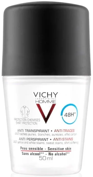 Homme 48-timers antiperspirant mod hvide og gule pletter til mænd 50 ml