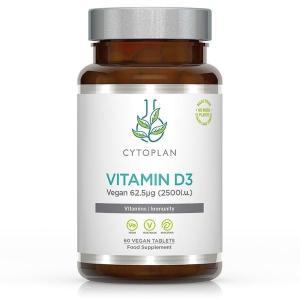 D3-vitamin 2500 IE, 60 veganske tabletter