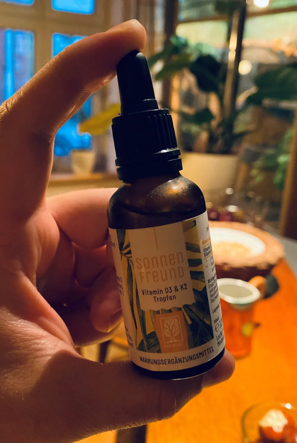 Naturtreu D3-vitamin K2 MK7 veganske dråber, 30 ml
