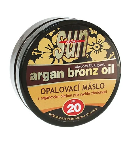 SUN Argan Bronz Oil solsmør med økologisk arganolie SPF 20 200 ml