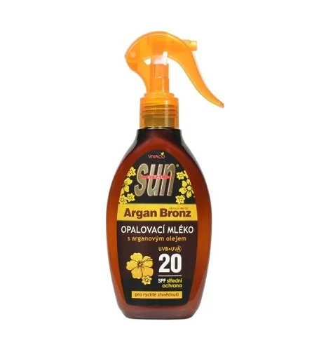 Sun Argan Bronz solmælk med arganolie SPF 20 200 ml