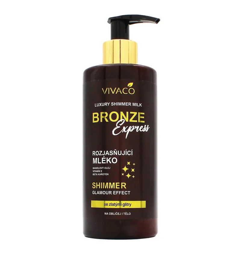 Bronze Express oplysende bodylotion med glitter 300 ml