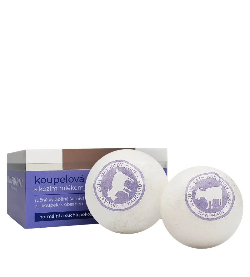 Badebombe med gedemælk 2 x 75 g