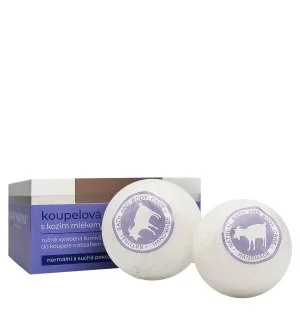VivaPharm Badebombe med gedemælk 2 x 75 g