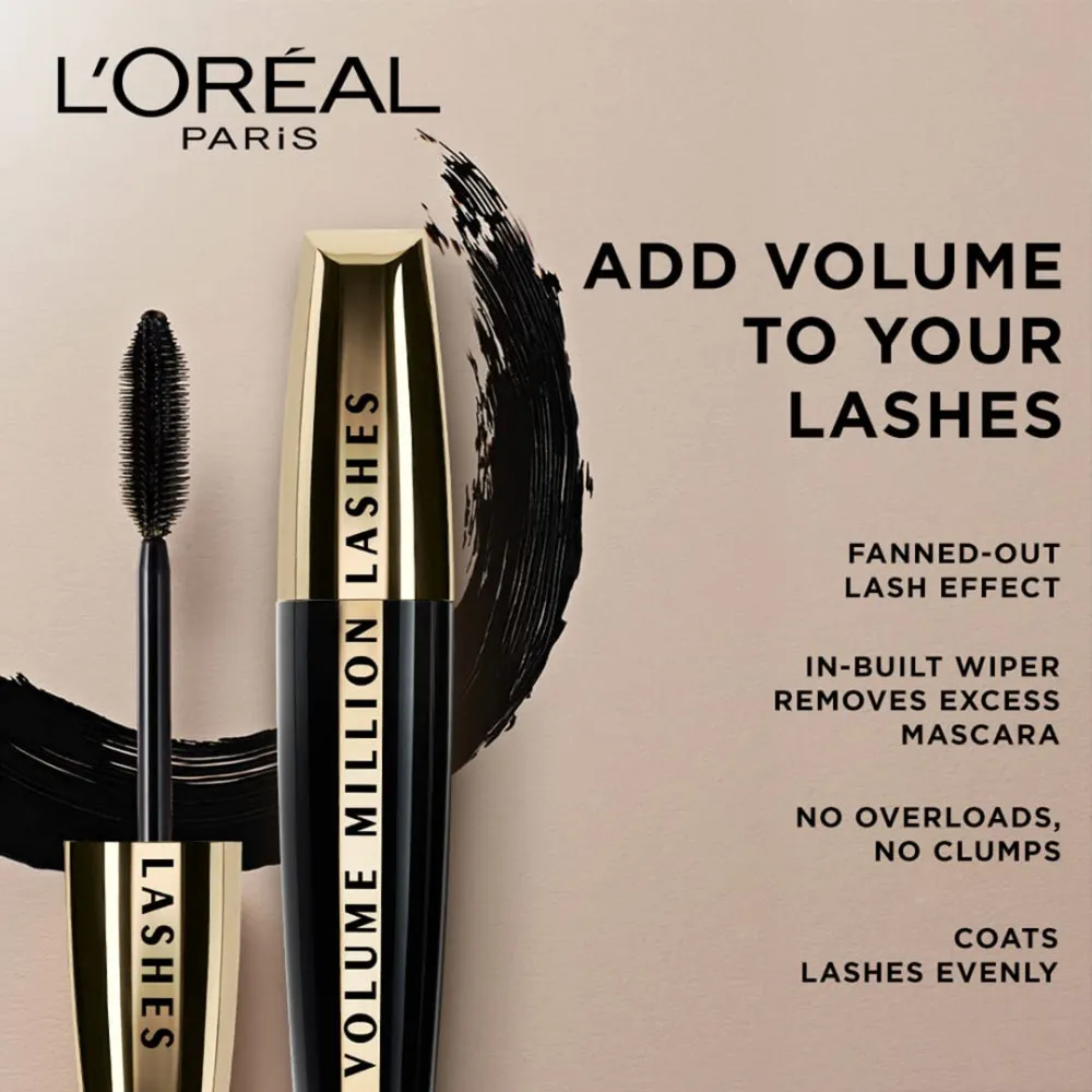 Volume Million Lashes Mascara Ekstra Sort 9 ml