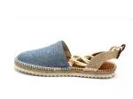 Perky Washed Denim Ballerina Espadrille