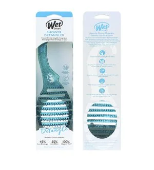 Wet Brush Shower Detangler hårbørste Teal Glitter