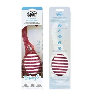 Wet Brush Shower Detangler hårbørste Pink Glitter