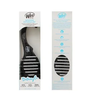 Wet Brush Shower Detangler hårbørste Glitter Sort