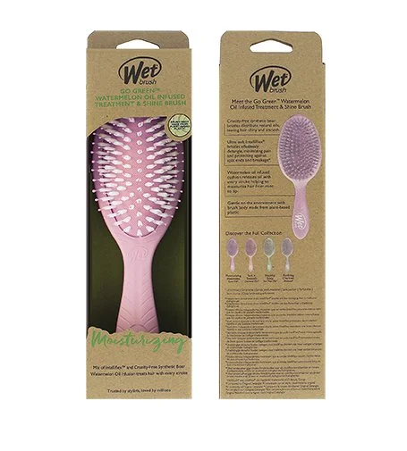 Go Green Treatment & Shine Brush hårbørste Vandmelon