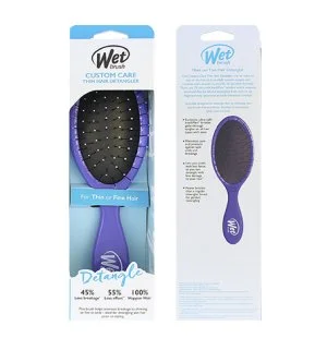 Wet Brush Custom Care Thin Hair Detangler hårbørste lilla