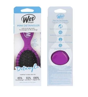 Wet Brush Mini Detangler hårbørste lilla