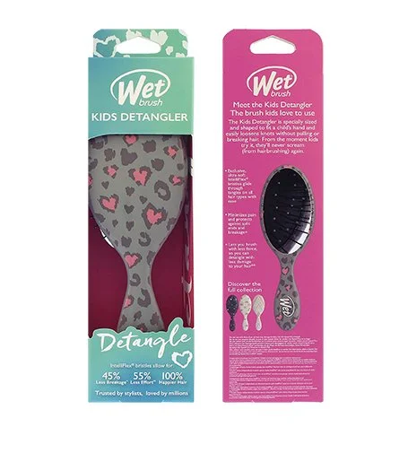 Kids Detangler hårbørste Leopard