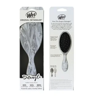 Wet Brush Original Detangler Metallic Marble hårbørste Silver