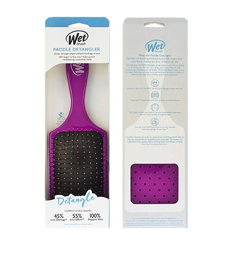 Paddle Detangler hårbørste Purple