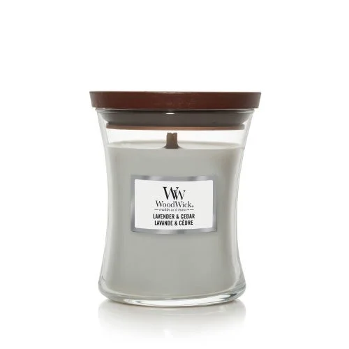 Lavender & Cedar duftlys med trævæge 275 g