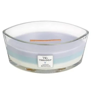 WoodWick Calming Retreat duftlys med trævæge 453,6 g
