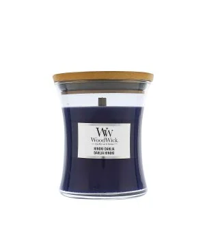 WoodWick Hinoki Dahlia duftlys med trævæge 275 g