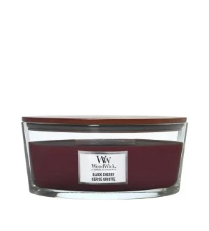 WoodWick Dark Cherry duftlys med trævæge 453,6 g
