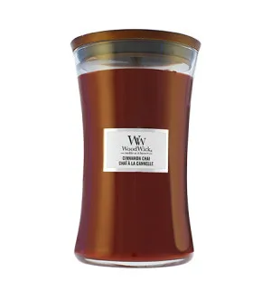 WoodWick Cinnamon Chai duftlys med trævæge 609,5 g