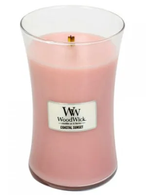 WoodWick Coastal Sunset duftlys med trævæge 609,5 g