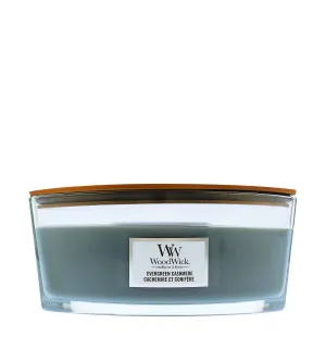 WoodWick Evergreen Cashmere duftlys med trævæge 453,6 g