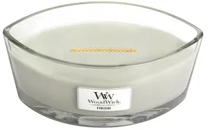 WoodWick Fireside duftlys med trævæge 453,6 g