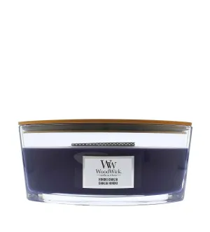WoodWick Hinoki Dahlia duftlys med trævæge 453,6 g