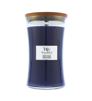WoodWick Hinoki Dahlia duftlys med trævæge 609 g