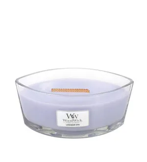 WoodWick Lavender Spa duftlys med trævæge 453,6 g