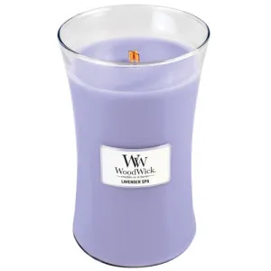 WoodWick Lavender Spa duftlys med trævæge 609,5 g