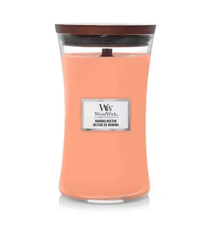 WoodWick Manuka Nectar duftlys med trævæge 609,5 g