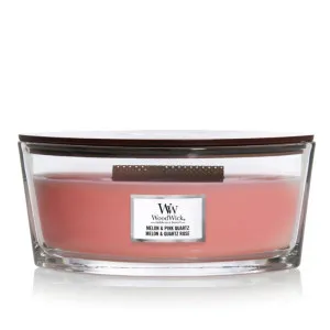 WoodWick Melon & Pink Quartz duftlys med trævæge 453,6 g
