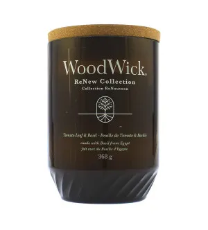 WoodWick ReNew Tomato Leaf & Basil stor lys 368 g