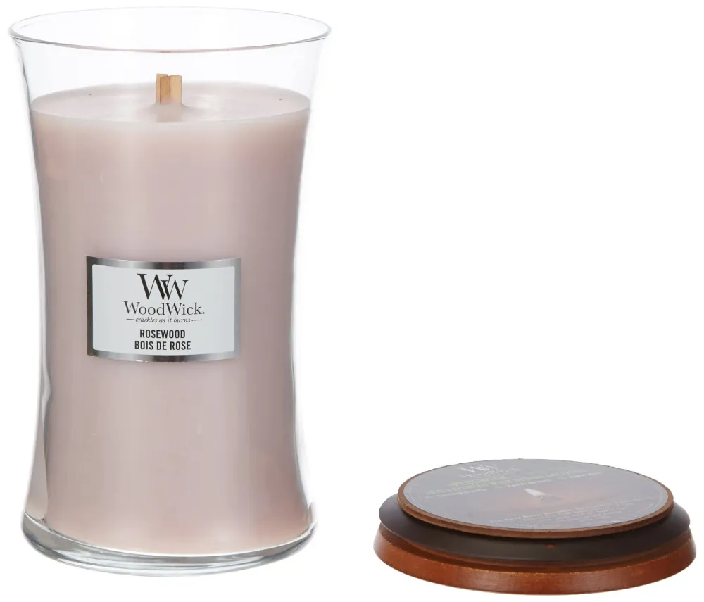 Rosewood duftlys med trævæge 275 g