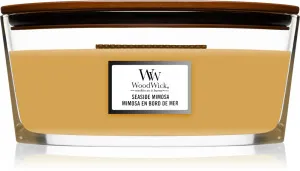 WoodWick Seaside Mimosa duftlys med trævæge 453,6 g