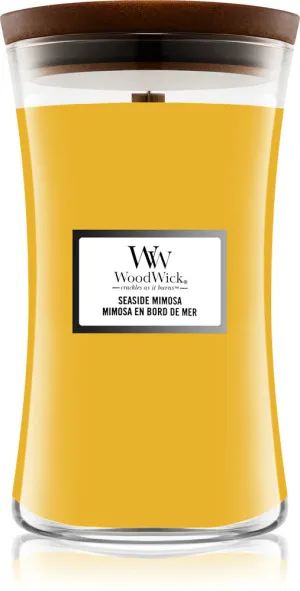WoodWick Seaside Mimosa duftlys med trævæge 609,5 g