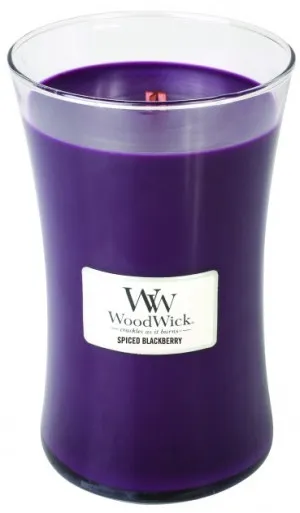WoodWick Spiced Blackberry duftlys med trævæge 609,5 g