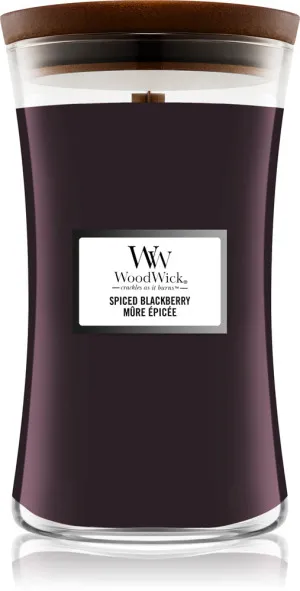 WoodWick Spiced Blackberry duftlys med trævæge 609,5 g