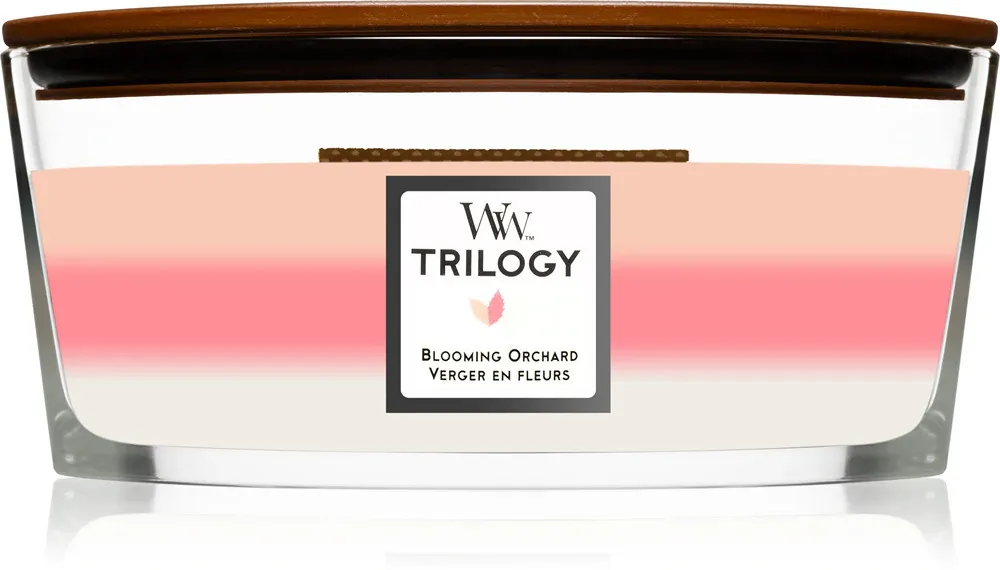 Trilogy Blooming Orchard duftlys med trævæge 453,6 g