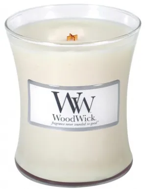 WoodWick Vanilla Bean duftlys med trævæge til kvinder