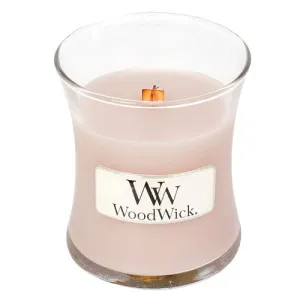 WoodWick Vanilla & Sea Salt duftlys med trævæge til kvinder