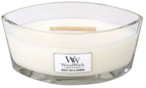 WoodWick White Tea & Jasmine duftlys med trævæge 453,6 g