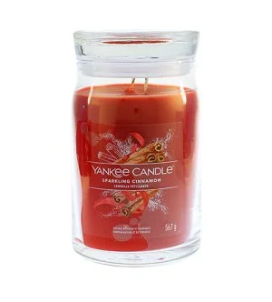 Yankee Candle Sparkling Cinnamon Signature stort duftlys 567 g