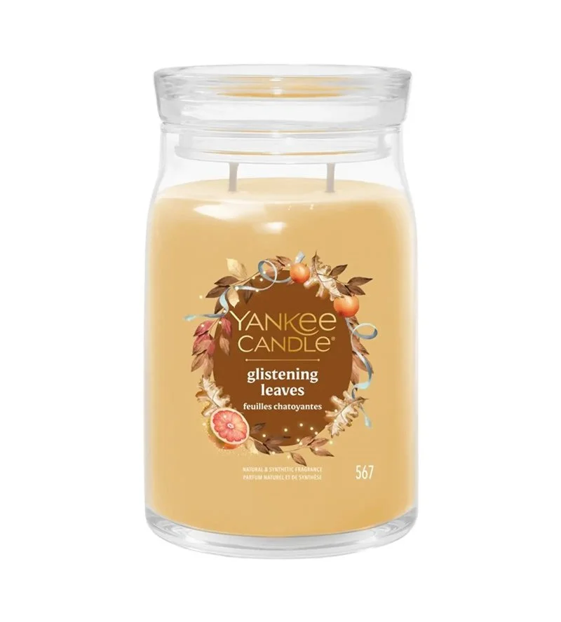 Glistening Leaves Signature stort duftlys 567 g