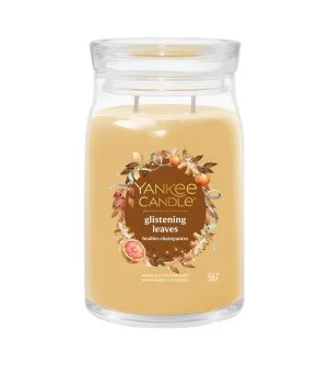 Yankee Candle Glistening Leaves Signature stort duftlys 567 g