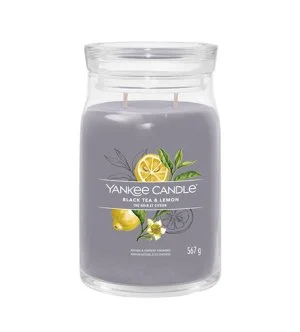 Yankee Candle Black Tea & Lemon signaturlys stort 567 g