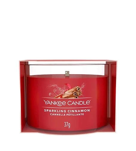 Sparkling Cinnamon votivlys i glas 37 g